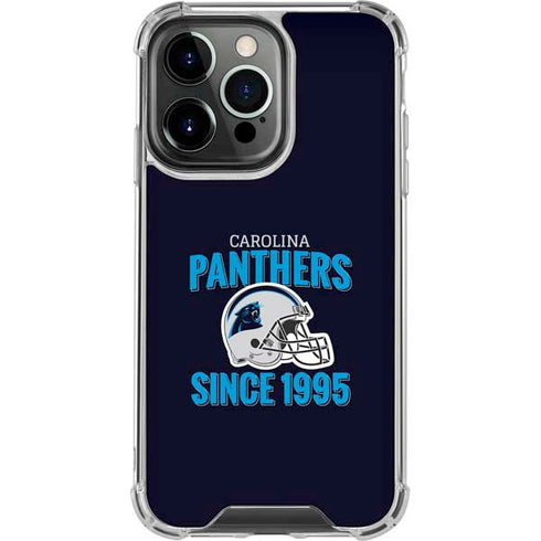 NFL Carolina Panthers Helmet iPhone 16 Pro Clear Case